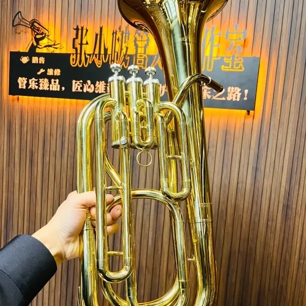 佳学100型号降B调三立键上低音号专业演奏级铜管乐器舒适抱号