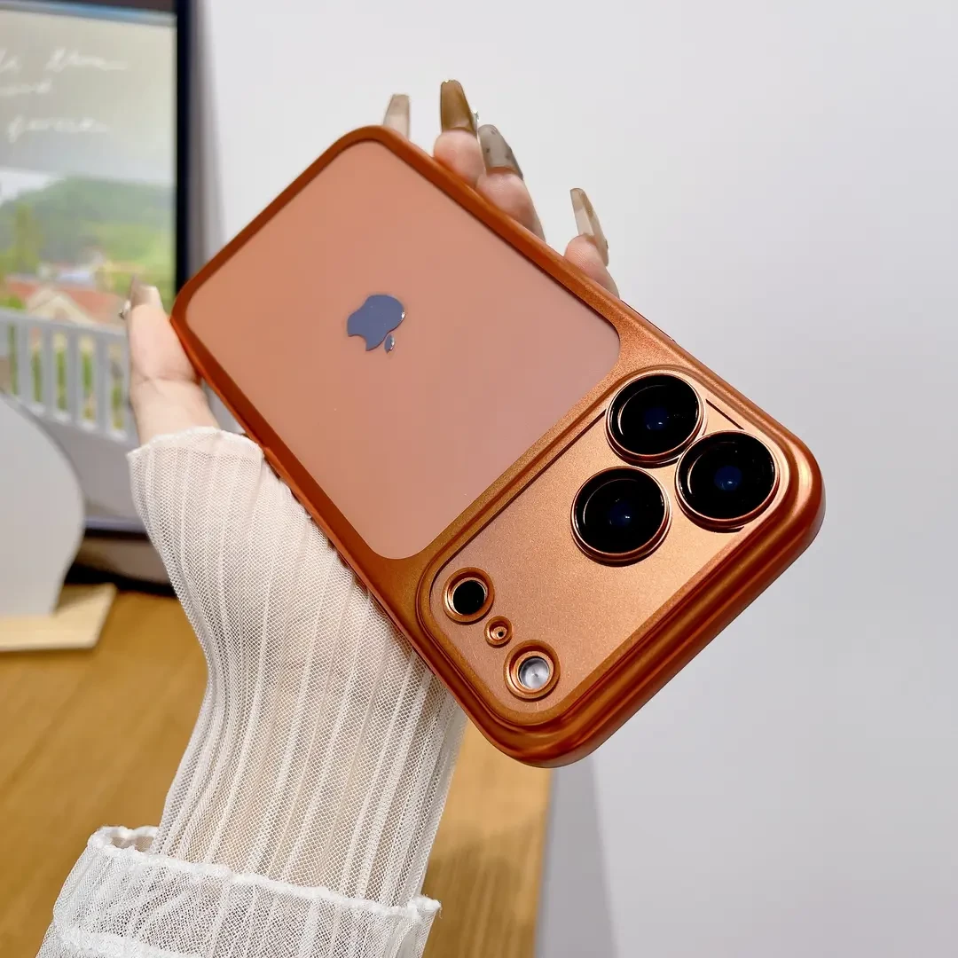 适用苹果17pro手机壳高级感超薄iPhone17Promax带镜头膜防摔软壳