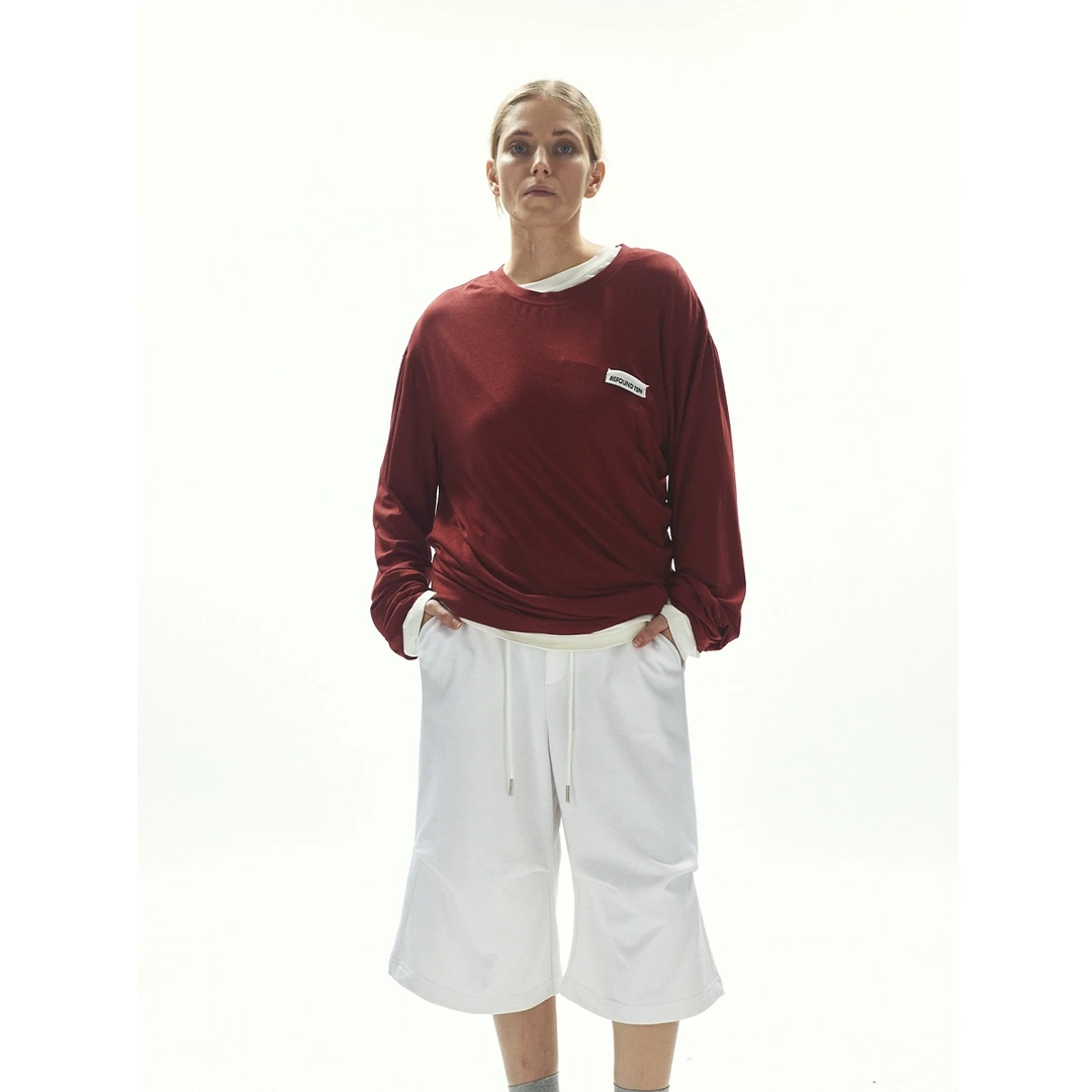 REFOUND TEN设计师品牌不规则圆领长袖DSC买手店BY5R15004