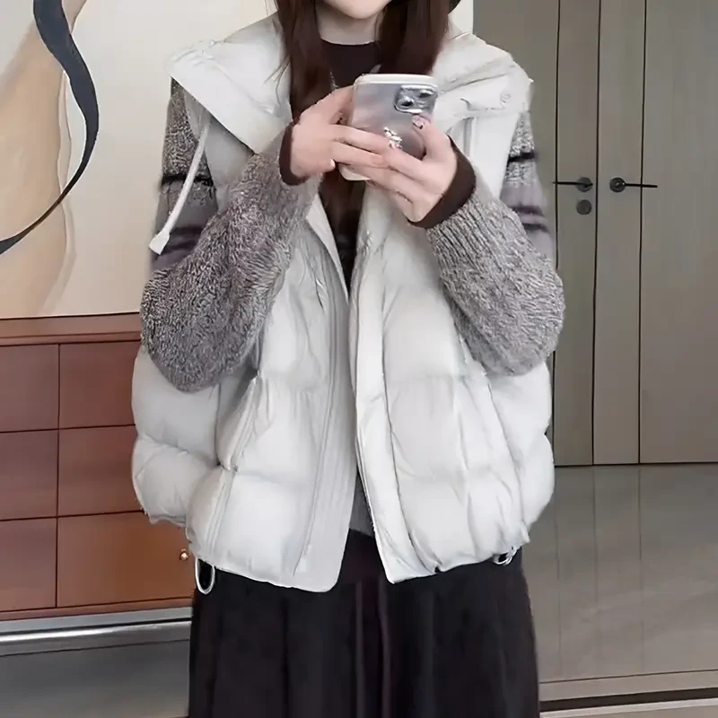 拉链设计感无袖马甲女2025秋季韩版宽松高级感显瘦衣服潮冬季暖系