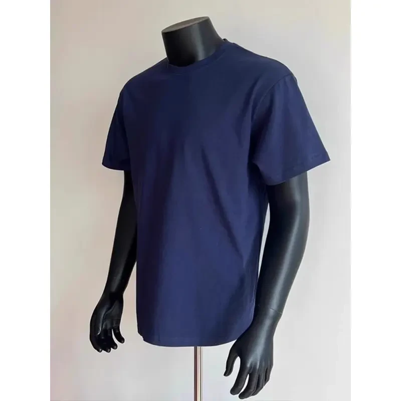 美式vibe短袖男款纯棉小领口重磅boxy硬挺cleanfit夏日穿搭t恤