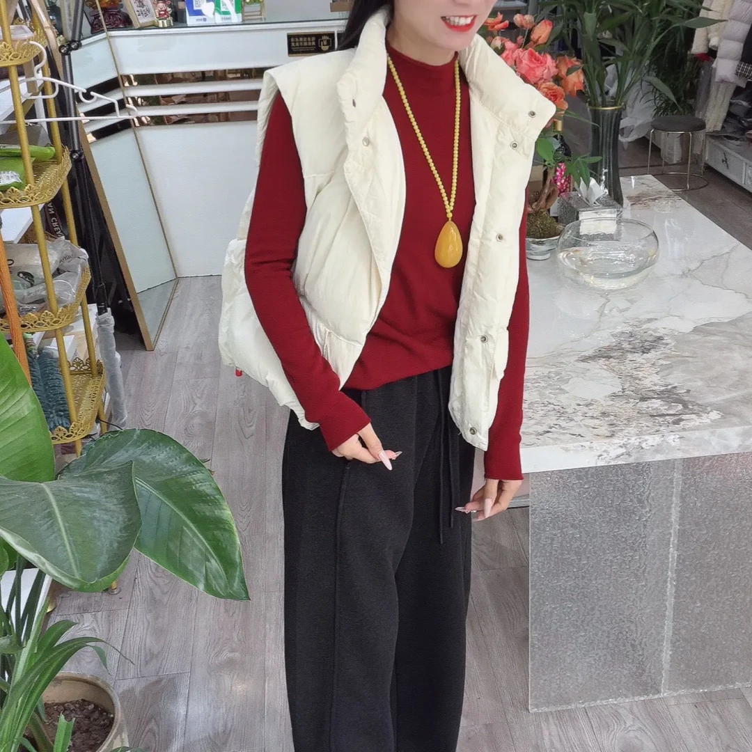 高级感时尚马甲卫衣牛仔裤套装女秋冬季慵懒风新款穿搭