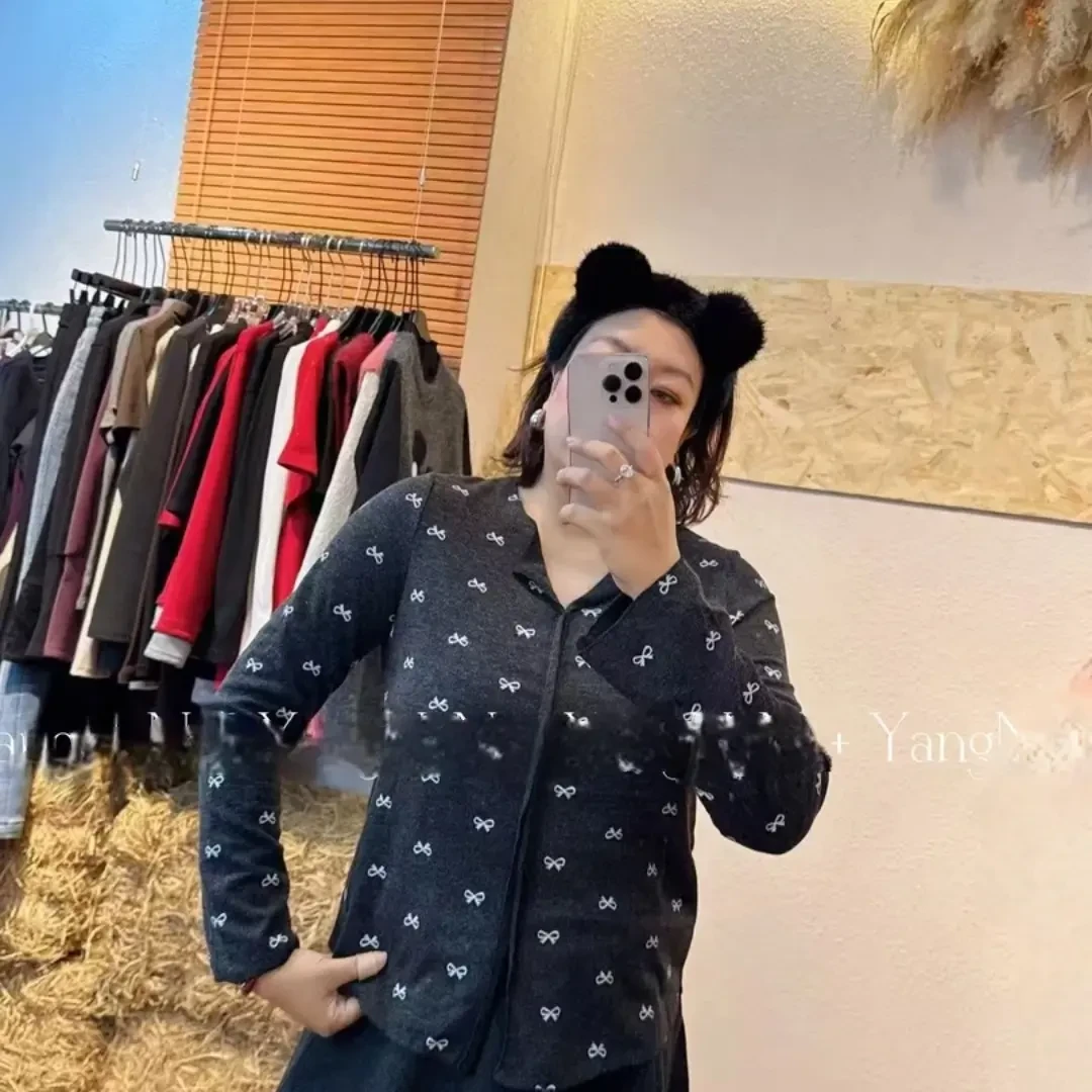 韩系碎花长袖T恤女秋冬百搭显瘦打底上衣