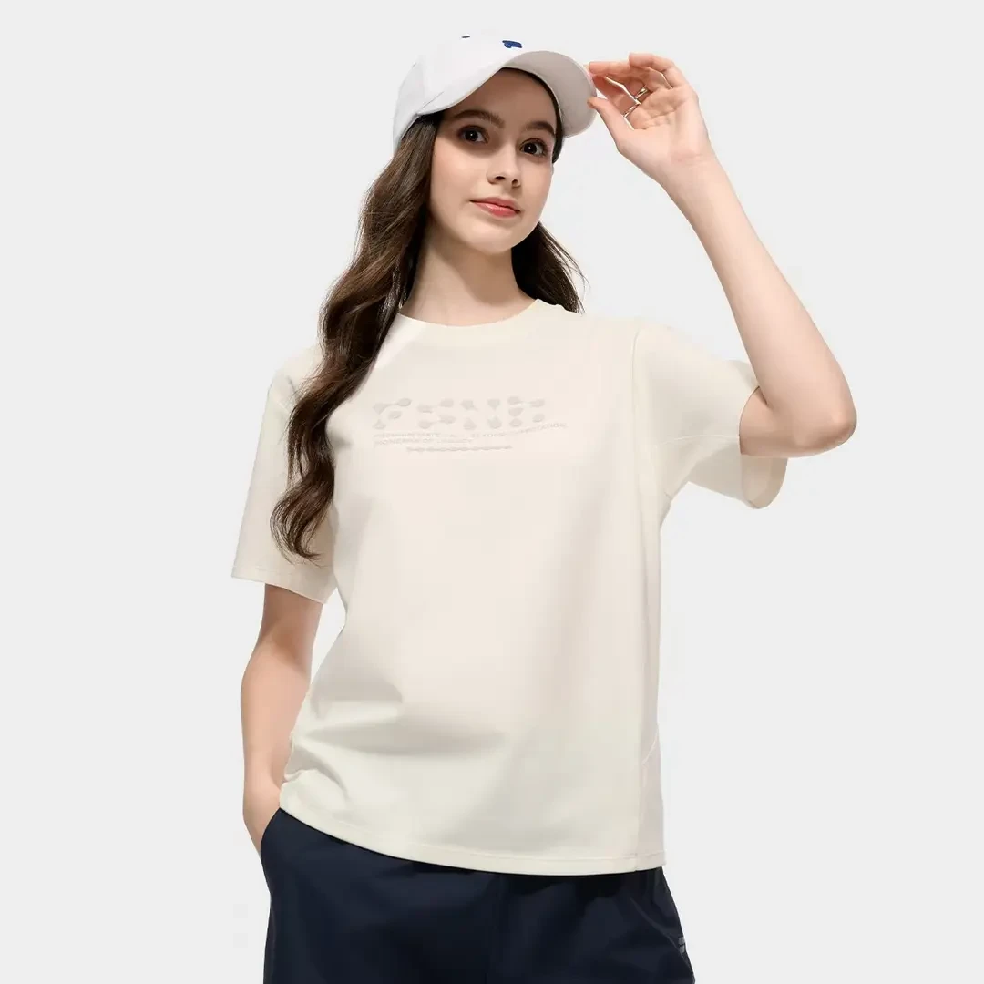 FILA FUSION女子潮流运动宽松时尚休闲印花短袖T恤秋冬穿搭