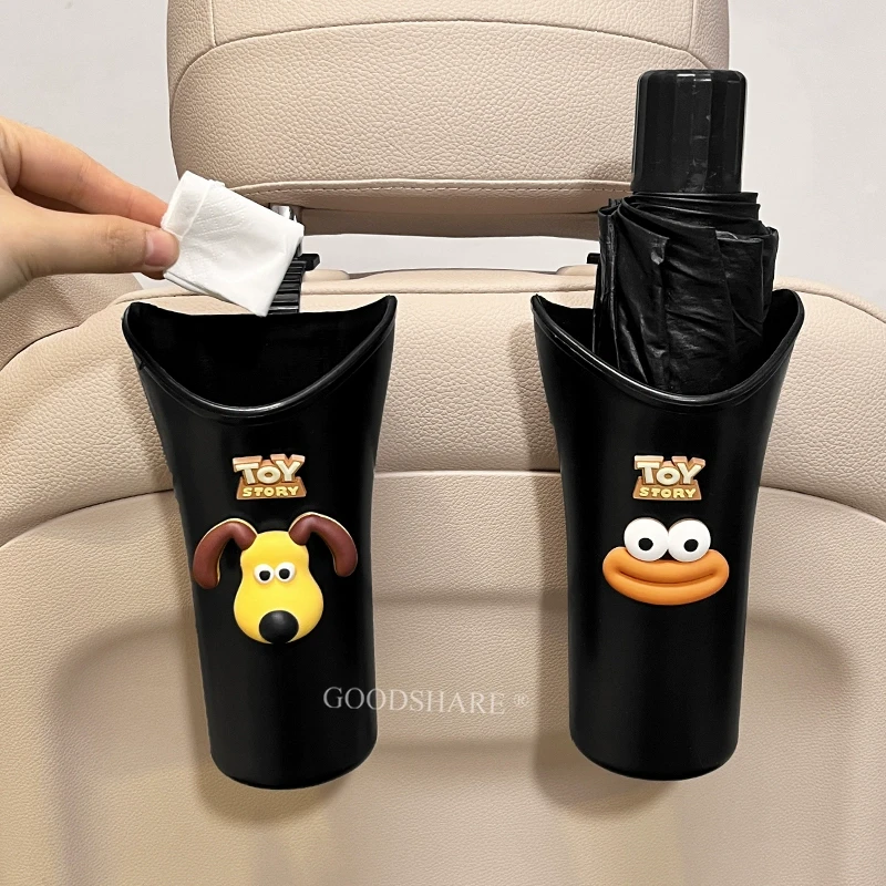 汽车雨伞收纳桶车载后座防水卡通可爱掌门狗雨伞套挂钩夹子固定架