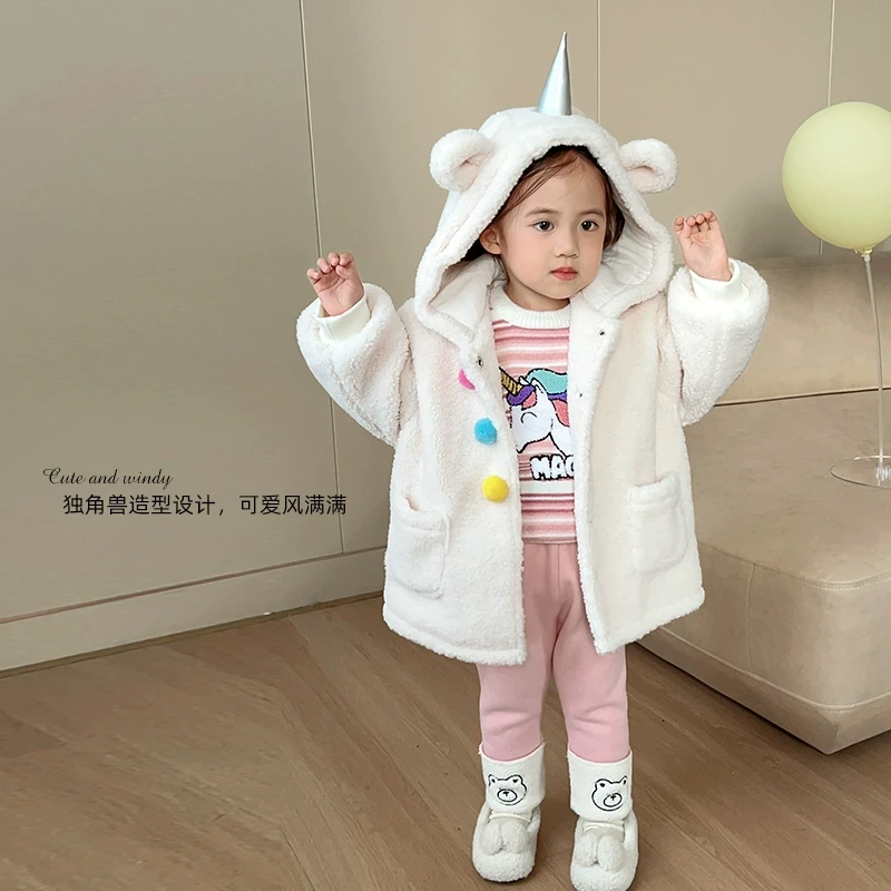 【反季专场】小O爸女婴童加厚外套保暖洋气婴儿连帽上衣-FKD38287