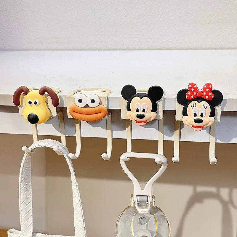 书包挂钩学生课桌侧边挂包神器可爱卡通掌门狗免打孔强力承重钩子