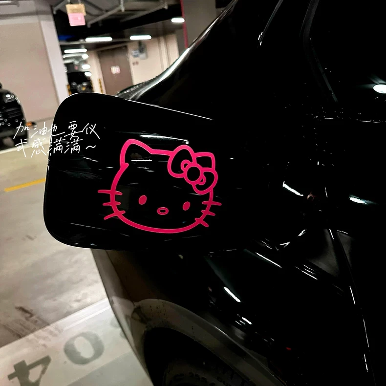 hellokitty汽车贴纸油箱盖后视镜遮挡划痕2025新款创意车身装饰