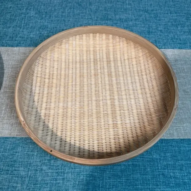 竹编手工编织晾晒竹编簸箕干货茶叶晾晒筐竹制品收纳