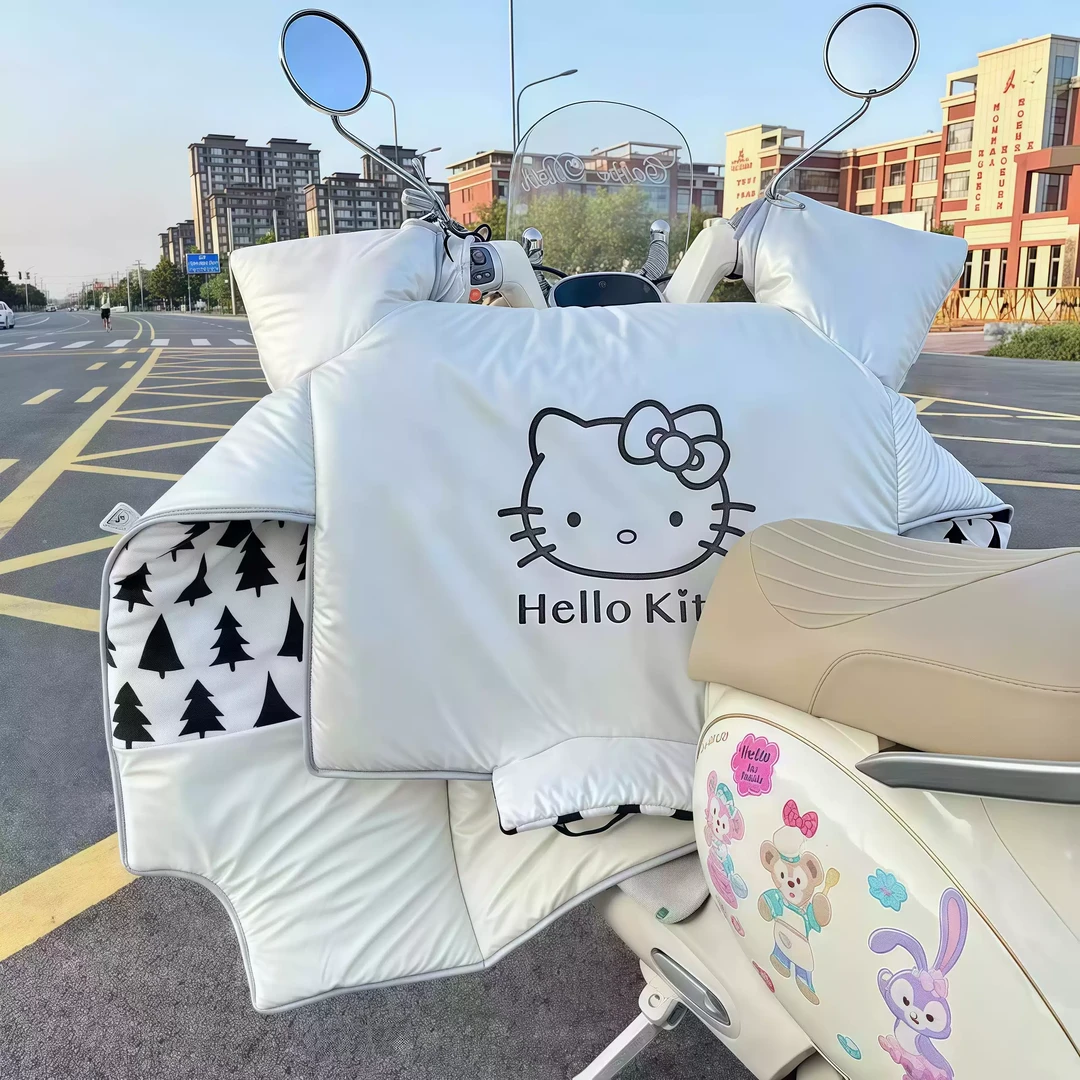 kitty电动车挡风被冬季加绒加厚防水防风防寒2025新款防风被FFF