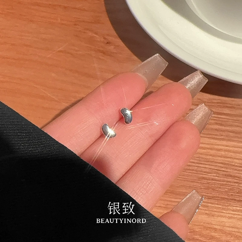 足银耳饰 豆豆耳钉养耳洞耳环2025新款爆款高级感轻奢气质饰品女