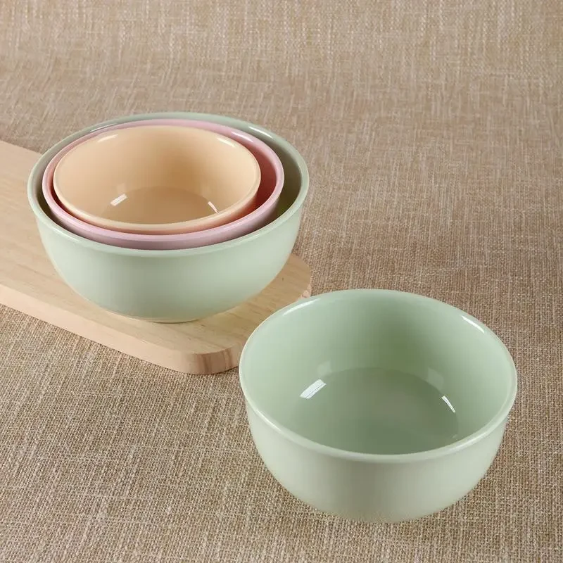 北欧风简约6寸汤碗大沙拉碗防烫饭店餐厅家用泡面碗仿瓷学生餐具