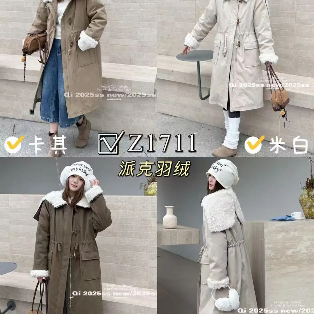 冬季派克服长款宽松版时尚休闲百搭