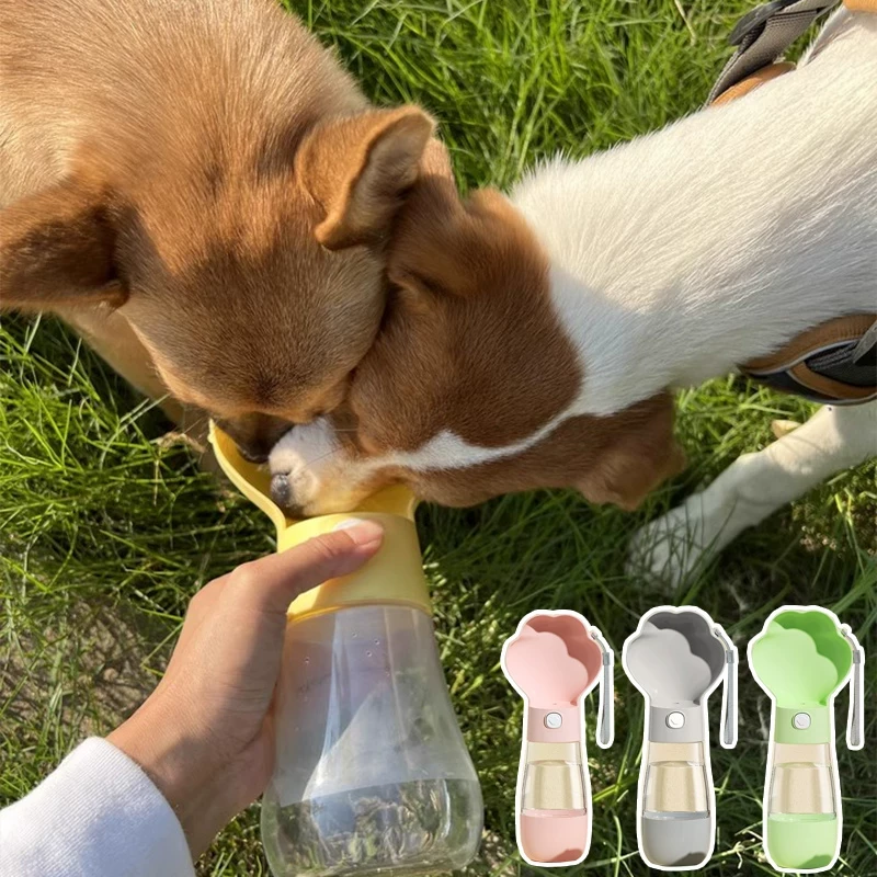 2025狗狗外出水粮杯中小型犬水壶幼犬便携式随行杯遛狗水瓶柯基喝