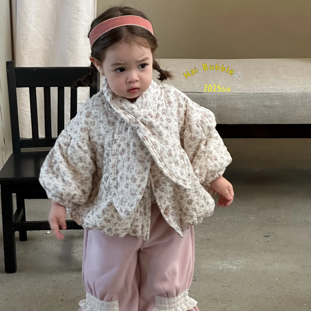 女套装少女风外套休闲风兔子上衣碎花秋季厚款秋装秋冬