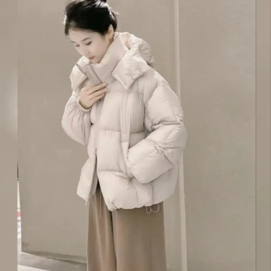 江家短款宽松羽绒服