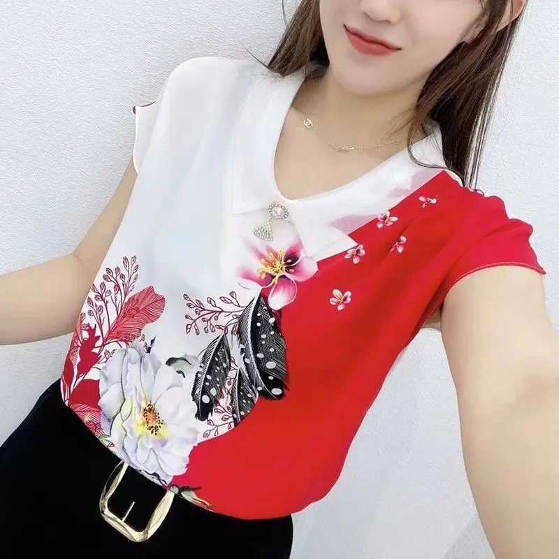 【厂家直销】娃娃领小衫时尚洋气百搭显瘦女装衬衫飞袖背心s