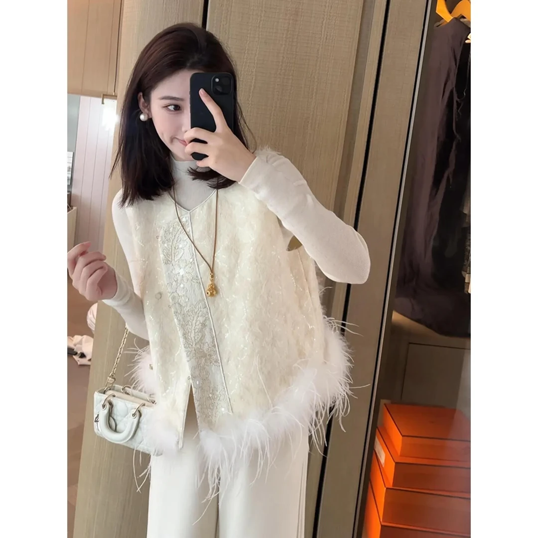 秋冬穿搭一整套新中式女装国风马甲轻奢高级感老钱风套装2025新款