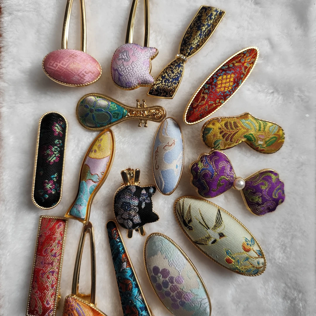 夹子发夹彩色民族风原创设计女饰品配饰男女通用抓夹