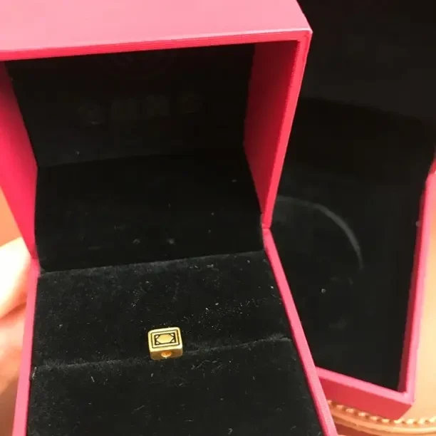 足金9999幅字方形手链配件1.22g