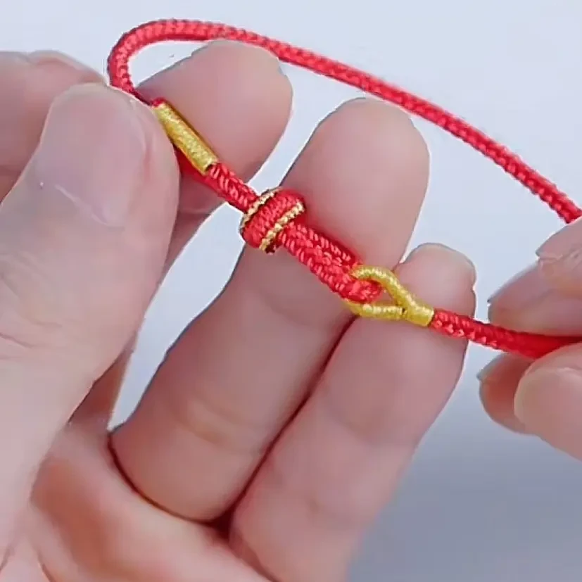 手工金刚结八股可调节本命年红绳手绳编绳红色手链红绳手链红手绳