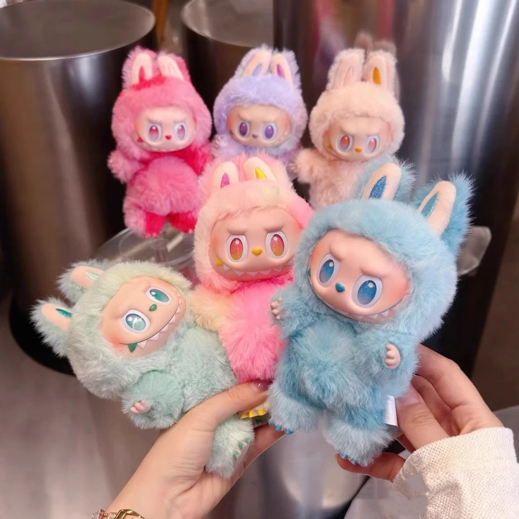新款现货布布三代趣味可爱搪胶耳朵毛绒仿貂毛玩具挂件仿盲盒捡漏