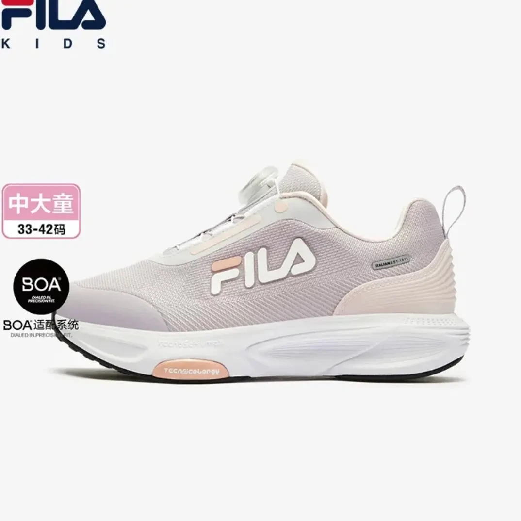FILA KIDS斐乐童鞋儿童跑步鞋女大童旋钮BOA运动鞋K15G442101F