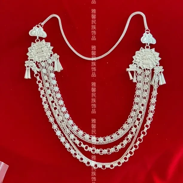 铁合金项链 铁合金项链 少数民族饰品苗族彝族女士精美项链