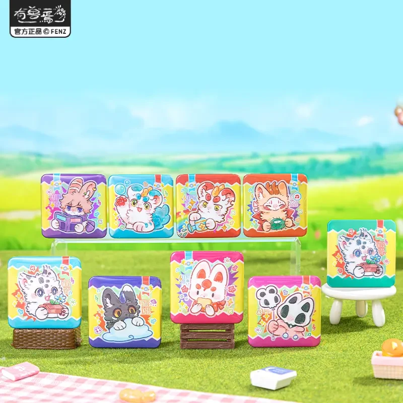 有兽焉-彩云山系列【直播帮拆】特别版马口铁徽章动漫盲盒