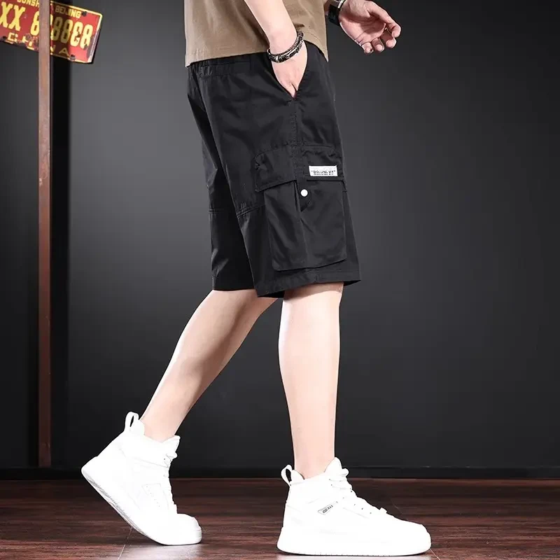 jeep吉普高端潮牌工装短裤男夏季薄款直筒中裤美式休闲五分裤子男