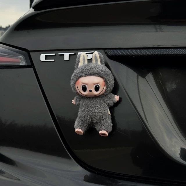 布布后备箱汽车尾部挂件毛绒公仔车尾车载电动车车外装饰品玩偶