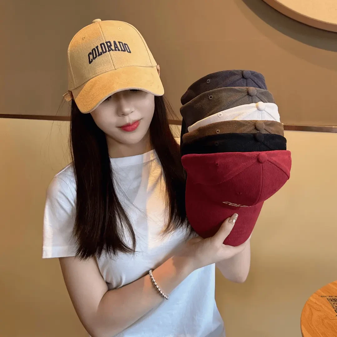 大围帽子女四季加大加深网红百搭字母刺绣棒球帽韩版休闲鸭舌帽