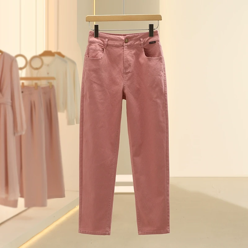 【檬】时髦高腰宽松显瘦百搭牛仔裤2025春季新款专柜撤柜女装