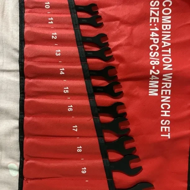 工业级耐用加厚铬钒钢两用扳手开口梅花组合套装汽修机修工具8-24