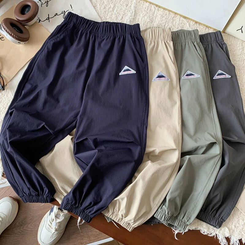 男童裤子夏季新款薄款透气儿童拾折速干裤男孩户外运动休闲长裤