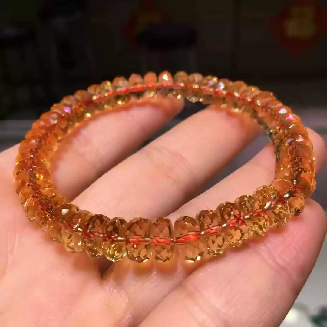 老酒黄水算盘刻面10mm净体经典款