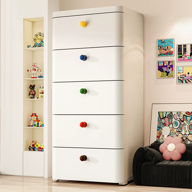 收纳柜抽屉式衣物收纳床头柜家用卧室多层储物柜子可移动置物柜