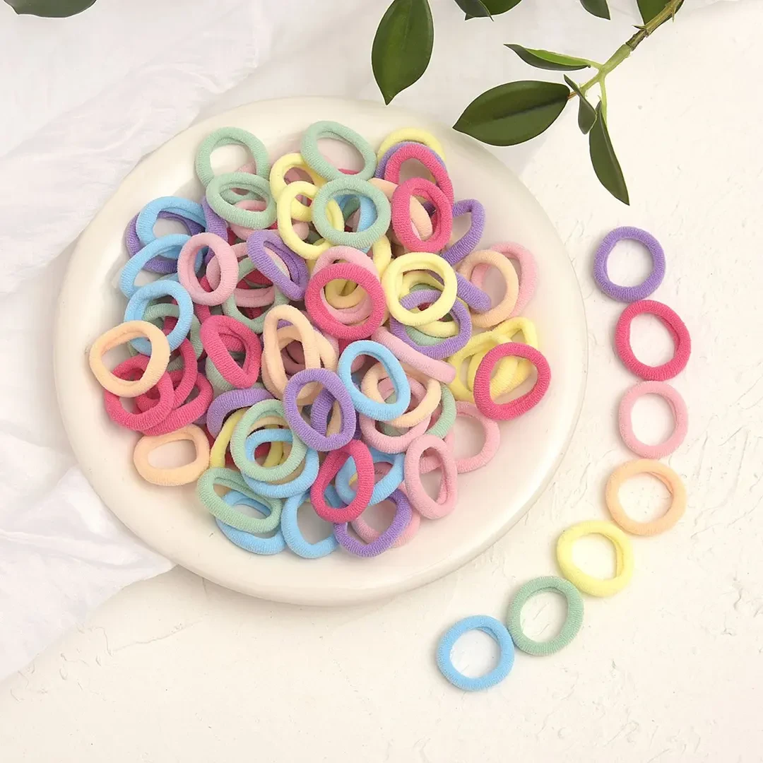 小皮筋糖果色彩色可爱儿童女孩甜美小小圈宝宝不伤发 女童小女孩