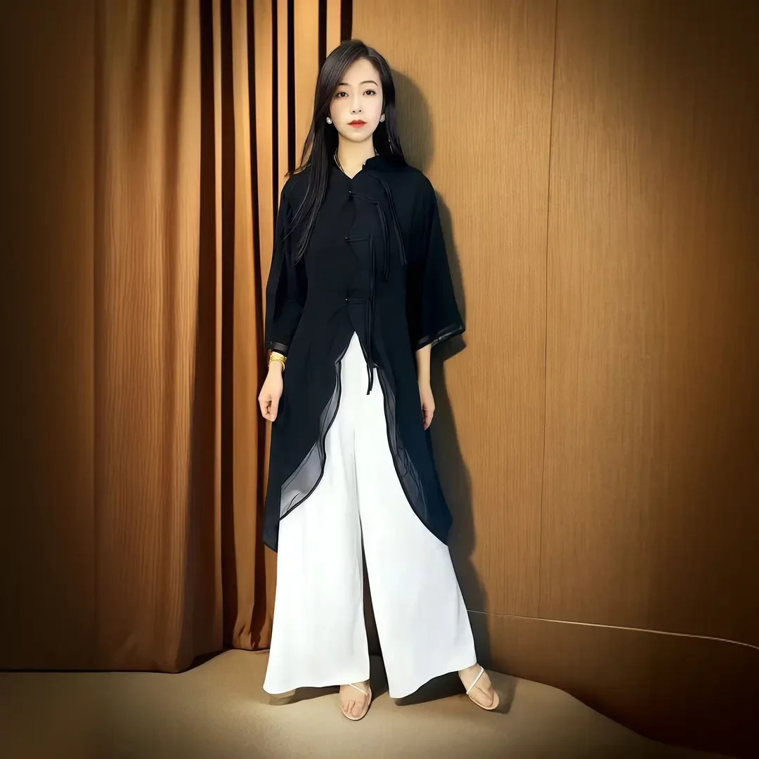 时尚夏季不规则宽松气质设计师轻奢衬衫239