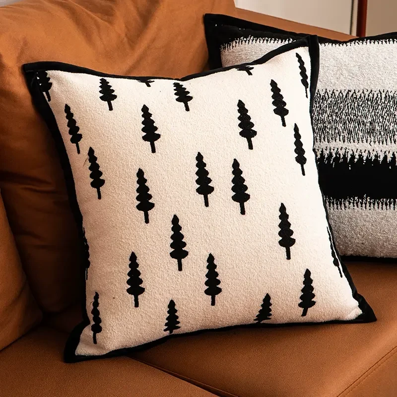 简约枕套客厅沙发靠腰枕办公护腰方垫卧室床头靠垫公主节礼品抱枕