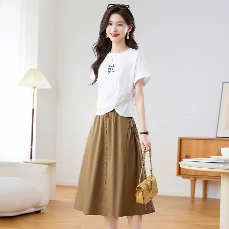 拉夏贝尔夏装超火两件套装连衣裙2025新款爆款高级感品牌休闲