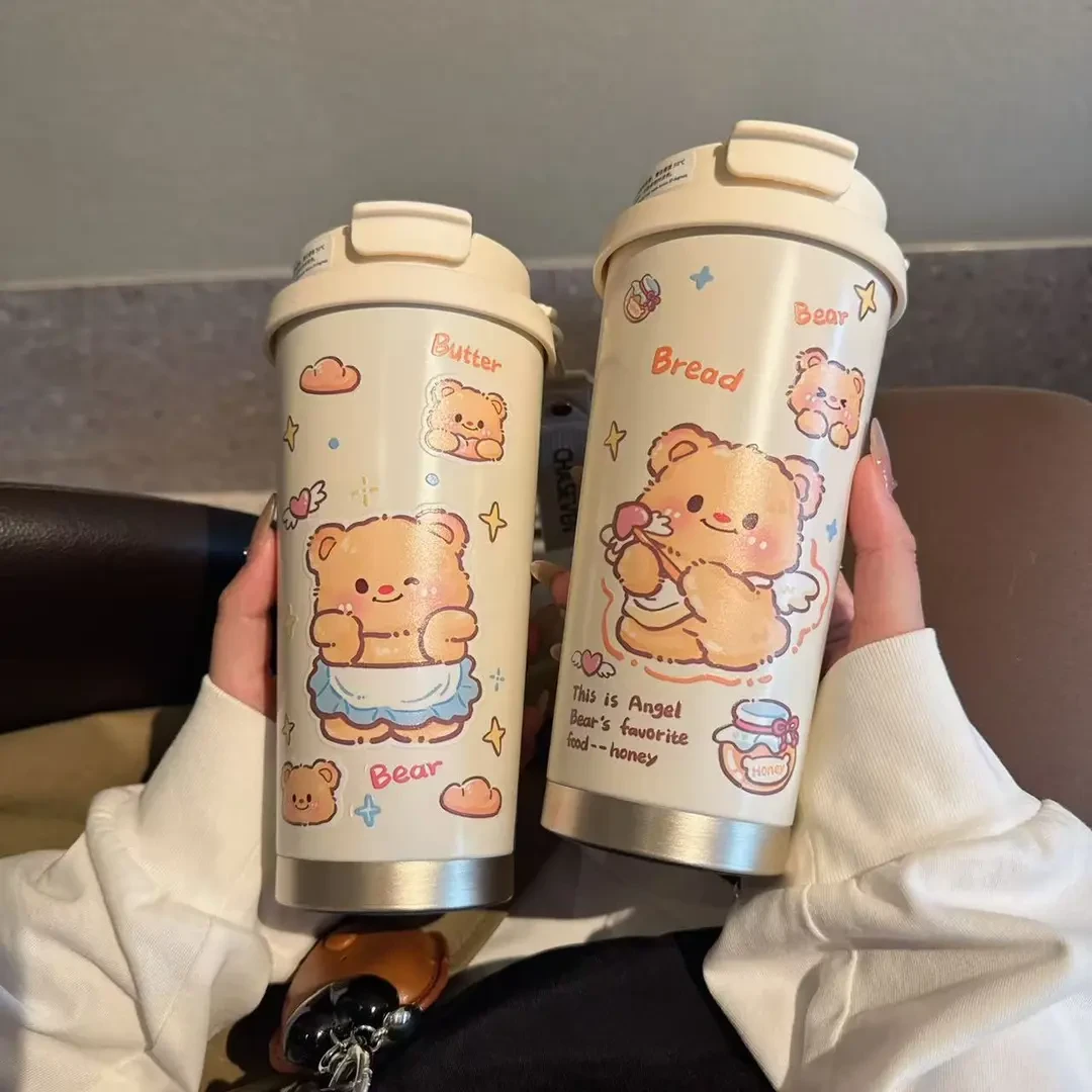 【二姐专属】爆款简约高颜值INS风双饮316不锈钢内胆随身车载保温杯