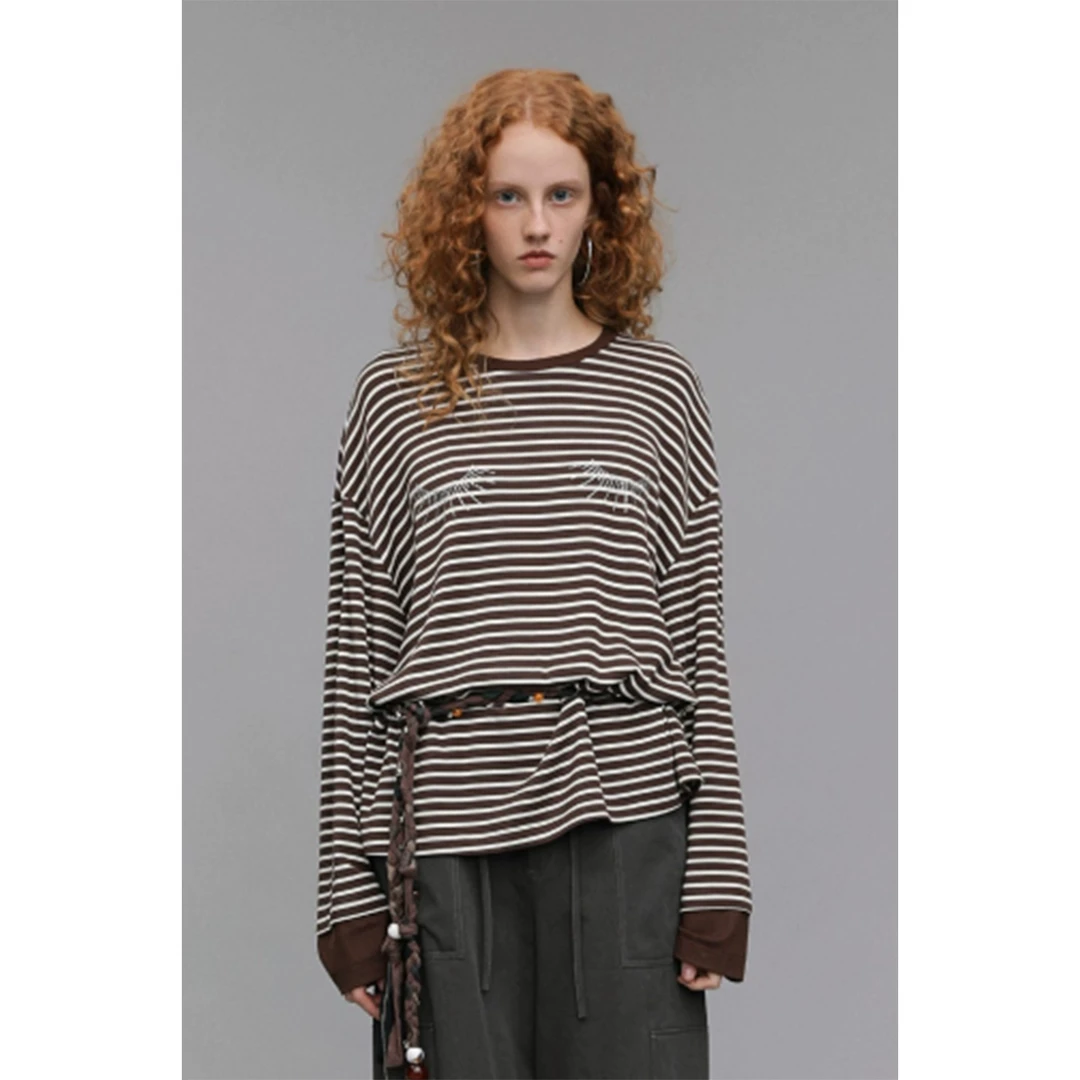 VENA LABEL设计师品牌睫毛造型烫钻T恤DSC买手店BY5V11008