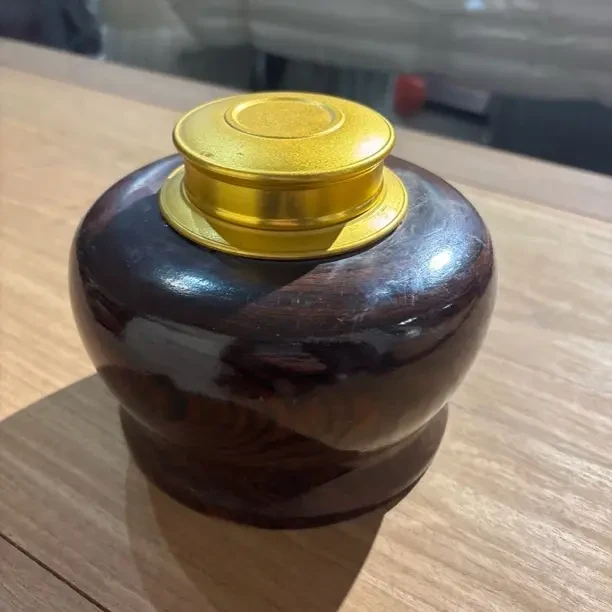 12号虎皮檀茶叶储蓄罐