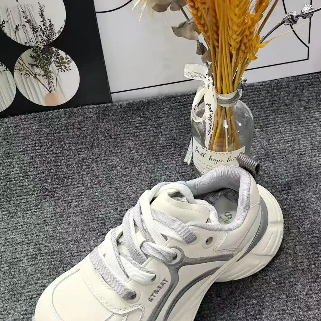 复古潮流厚底老爹鞋女款春季新款百搭休闲轻便显瘦增高运动鞋