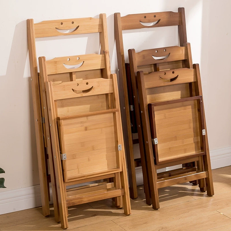 折叠椅子家用便携户外靠背凳子简易折叠餐椅大人折叠椅实木小椅子