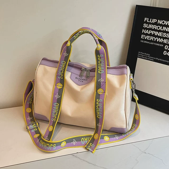 帆布包包女大容量2025新款秋冬百搭宽带斜挎包休闲手提通勤旅行包