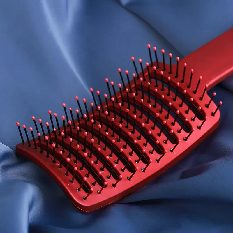 网红大红排骨梳男女蓬松梳子梳大弯梳气垫气囊梳子造型定型蓬发梳