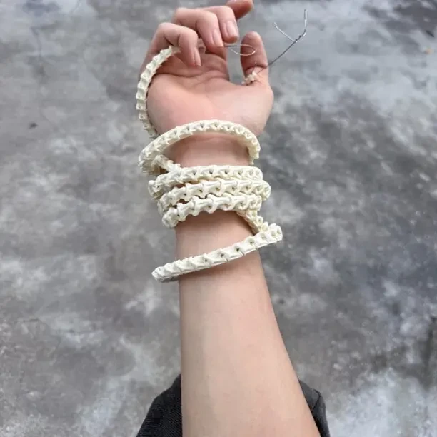 半成品diy高密度原材料蛇骨手链原材料手工饰品生日礼物全打磨