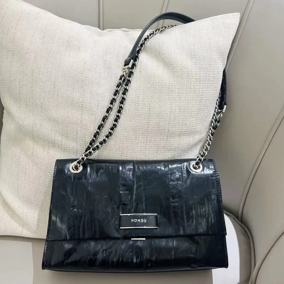 红谷HONGU魅影1系列链条单肩包时尚百搭斜挎包日常通勤软包腋下包